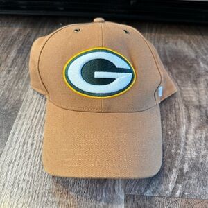 Green Bay Packers Carhartt x 47 Brown Baseball Hat Adjustable Back OSFA